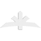 Ekena Millwork Davenport Architectural Grade PVC Gable Bracket, 60"W x 25"H x 4"D x 6"F, 10/12 Pitch GBP060X25X0406DAV00 - alternate 2